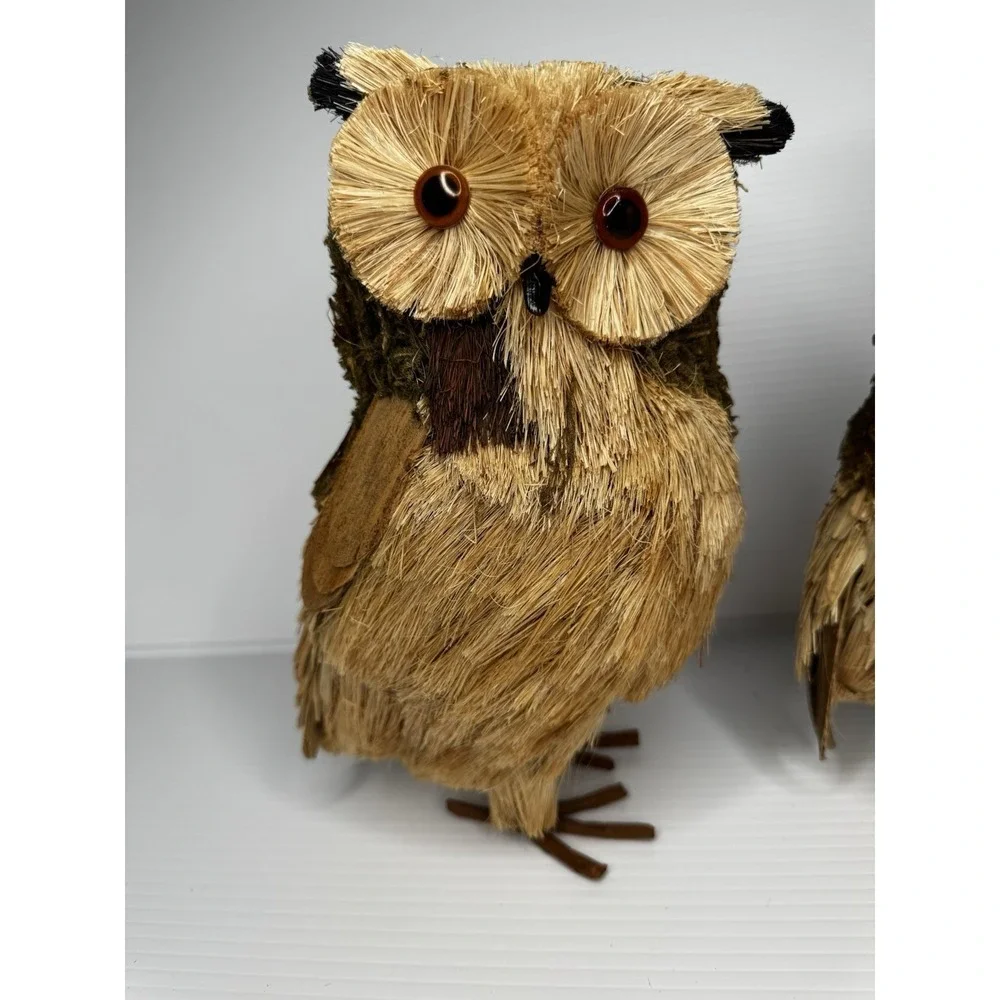 Pottery Barn Natural Owl Decorative Figure 9